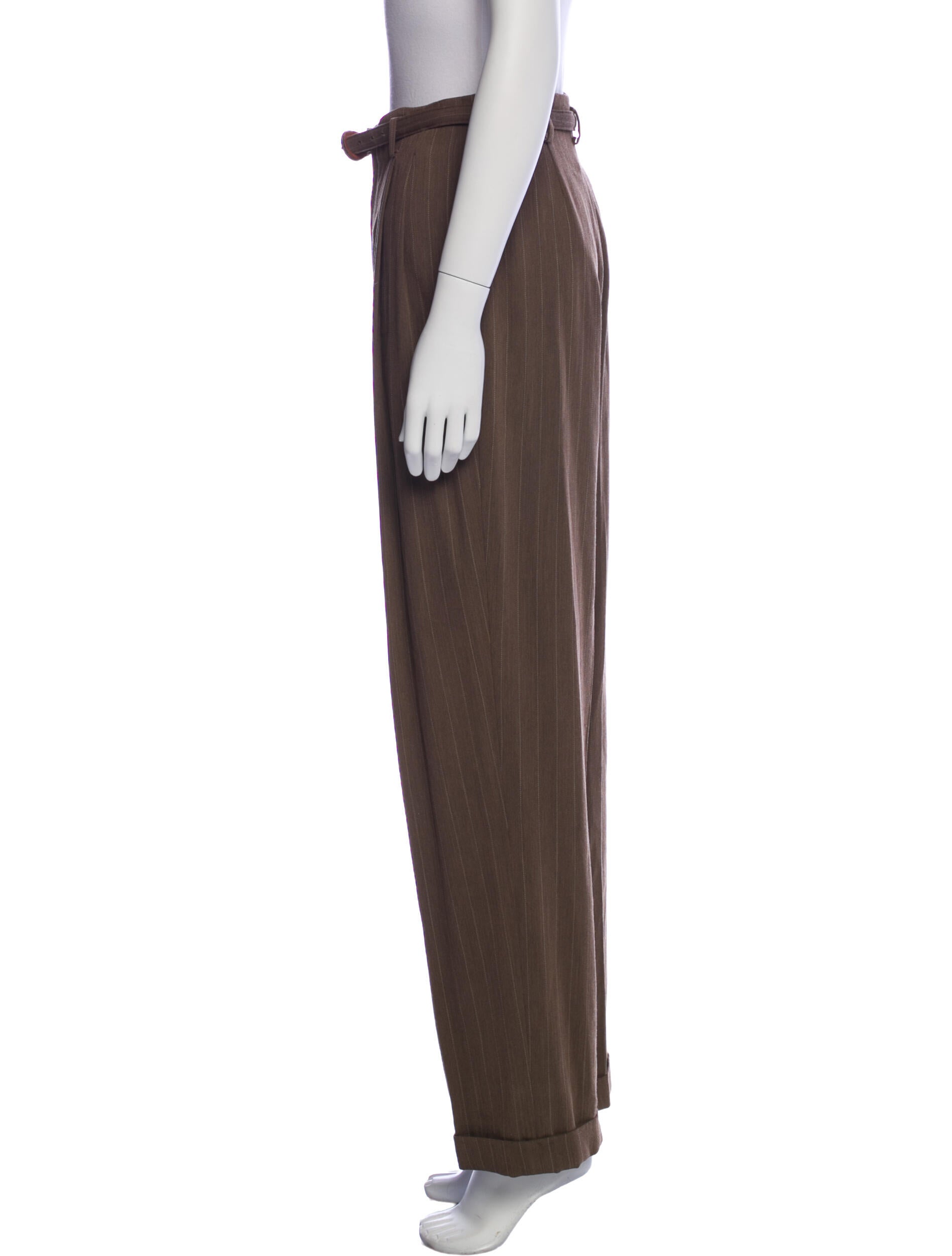 Ralph Lauren Collection Wool Wide Leg Pants